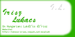 irisz lukacs business card